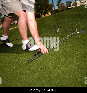 Golf putting Distanz Dimensionierung Stockfoto