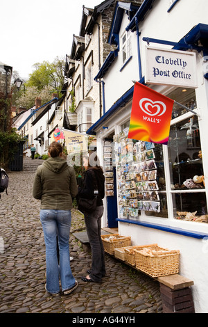 UK Devon Clovelly wichtigsten Straßendorf Postamt Stockfoto