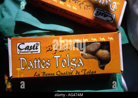 Algerien Tamanrasset verpackt Termine Stockfoto