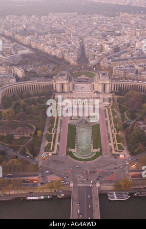 Aussicht vom Eiffelturm Stockfoto