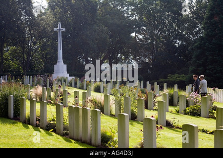 Wälle britische WW1 Militärfriedhof Ypern Belgien Stockfoto