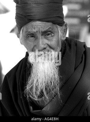 Ein Einsiedler Mönch in Myanmar Burma Stockfoto