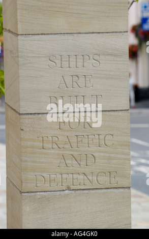 Street-Art-Raum in der historischen Stadt von Chepstow Monmouthshire South East Wales UK Stockfoto