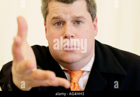 Amerikanische Kinder Autor Daniel Handler Lemony Snicket aka The Guardian Hay Festival 2006 abgebildet Stockfoto