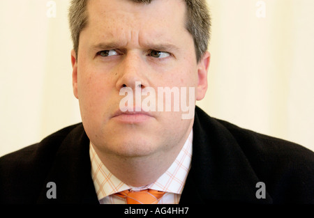 Amerikanische Kinder Autor Daniel Handler Lemony Snicket aka The Guardian Hay Festival 2006 abgebildet Stockfoto