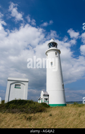 Hurst Point Leuchtturm befindet sich am seewärtigen Ende eine Schindel, spucken, die 1 erstreckt sich 5 Meilen in den Solent von Milford am Meer Stockfoto