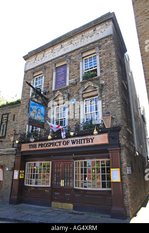 Die Aussicht von Whitby, Wapping Wand Stockfoto