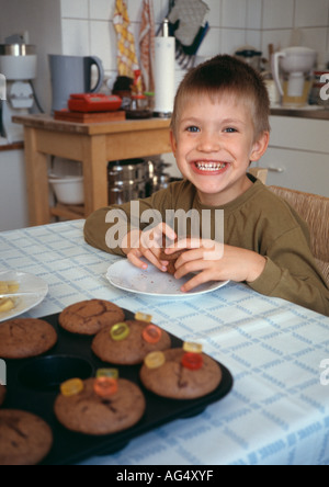 Hausgemachte Muffins Essen Stockfoto
