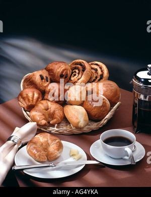 kontinentales Frühstück Stockfoto