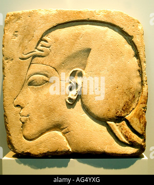 Ägypten-ägyptischen König Echnaton 1345 BC Stockfoto