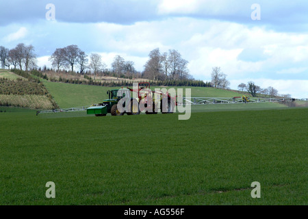 Ernte Spritzen Südengland UK Stockfoto