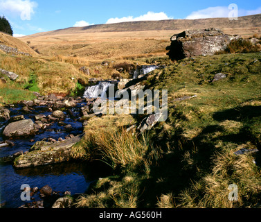 Wasserfälle Pont Ar Daf Etagen Arme Brecon Beacons Nationalpark Wales uk Stockfoto