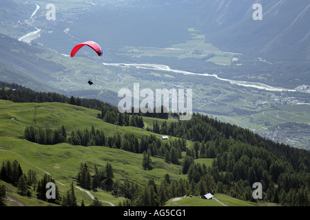 Paragliding Stockfoto