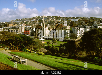 Devon Ilfracombe erhöhte Ansicht von Torrs Park Stockfoto