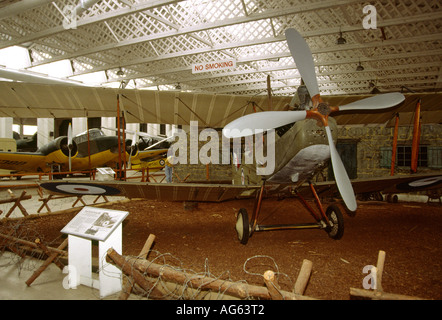 Cambridgeshire Duxford Museum Royal Aircraft Factory WW1 TE8 Doppeldecker Stockfoto