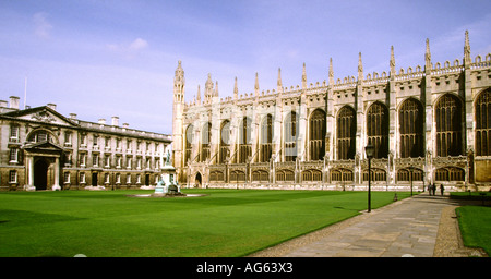 Cambridgeshire Cambridge Kings College Chapel und Gibbs Building Stockfoto