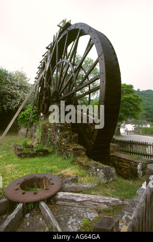 Devon Morwellham Quay großen Wasserrad Stockfoto