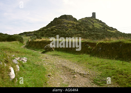 Devon Brent Tor Kirche von St. Michael de Rupe Stockfoto