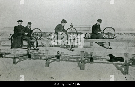 Hotchkiss Fahrrad Eisenbahn Great Yarmouth c.1900 Stockfoto