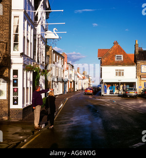 UK Suffolk Southwold Stadtmitte Marktplatz Stockfoto