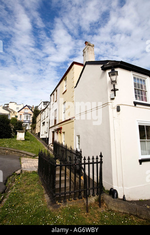 UK Devon Bideford Tower Street neben St. Marys Kirche Stockfoto