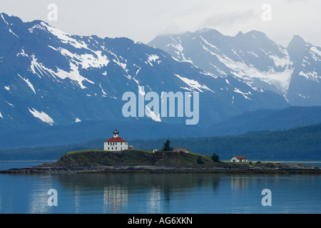 Eldred Rock Leuchtturm in Lynn Canal Alaska Stockfoto