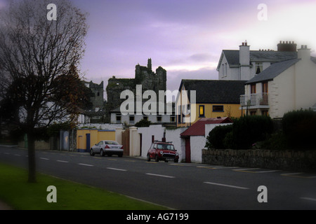 Carlingford im Abendlicht Stockfoto