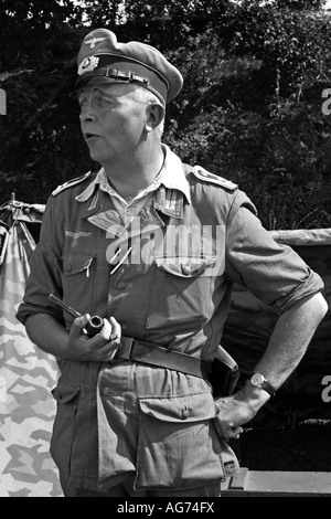 Ein Porträt von WW2 German Army Infanterie Feldwebel 1944 Stockfoto