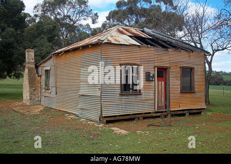 verfallenes baufälligen alten Haus im australischen Busch Stockfoto