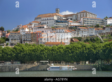 Portugal, Beira Litoral Bezirk, Coimbra Stadt und Fluss Mondego Stockfoto