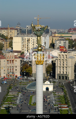 Kiew, Statue of Liberty Square unabhängig (Majdan) Stockfoto