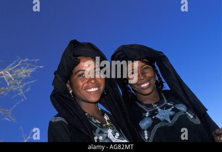 Niger Ifrouane JD der Tuareg Stamm lächelnd Stockfoto