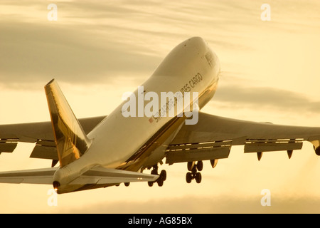 Frachtflugzeug von Singapore Airlines Stockfoto