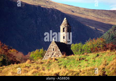 Saint Kevin's Church, Glendalough, County Wicklow, Republik Irland Stockfoto