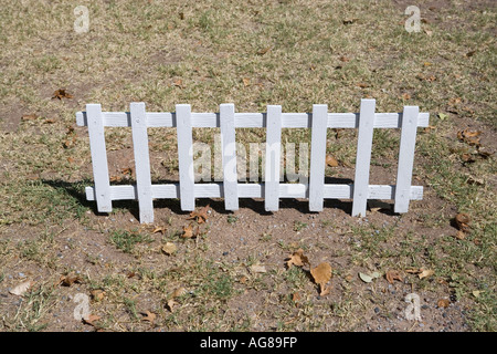 Kleinen Lattenzaun schattigen Dell RV Park Bisbee Arizona Stockfoto