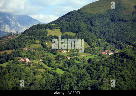 Sierra Las Cruces San Martin de Teverga Asturien Spanien Stockfoto