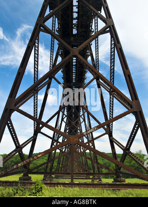 Kate Shelley Hochbrücke Eisenbahn Boone Iowa Moines Fluß Tresle Stockfoto