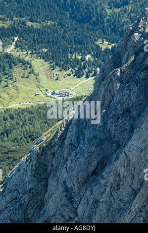 Blick vom Gipfel des Monte Zermula, Stockfoto