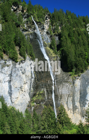 Wasserfall im Rosenlauital in Sping, Schweiz, Berner Oberland, Alpen Stockfoto