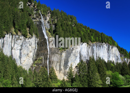 Wasserfall im Rosenlauital in Sping, Schweiz, Berner Oberland, Alpen Stockfoto