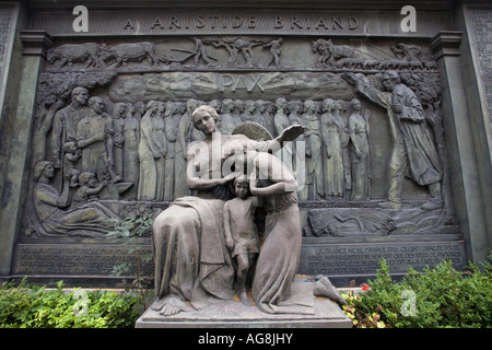 Denkmal für Aristide Briand Paris Frankreich Stockfoto