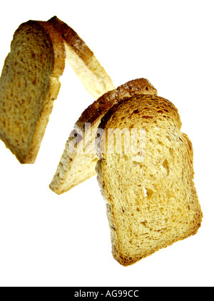 Geröstetes Vollkornbrot Stockfoto