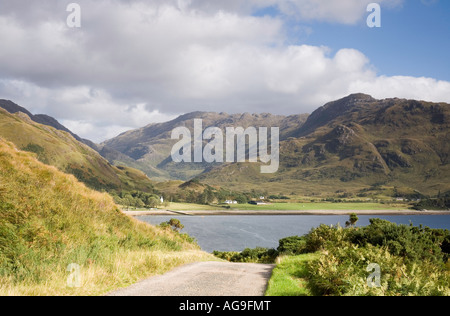 Blick über Loch Hourn, Glen Arnisdale & Knoydart, Schottland Stockfoto