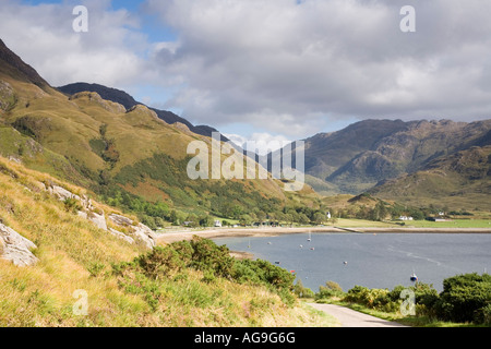 Blick über Loch Hourn, Glen Arnisdale, Schottland Stockfoto