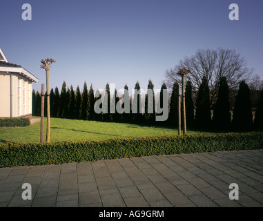 Neugebauten Haus mit Garten, Eindhoven, Niederlande. Stockfoto