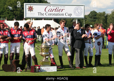 Cartier International Polo an den Wachen Club Smiths Rasen Windsor Great Park Egham Surrey England 2007 Stockfoto