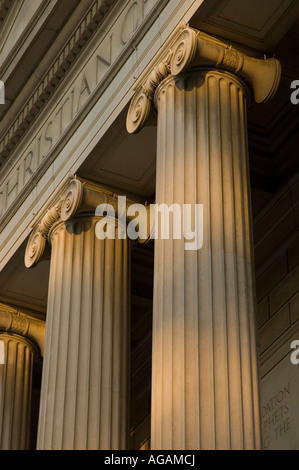 Spalten von der National City Christ Kirche Washington DC Stockfoto