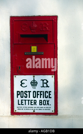 Edward VIII 8. angenommen, dass die einzige Wand Briefkasten für diesen König Suffolk England Stockfoto