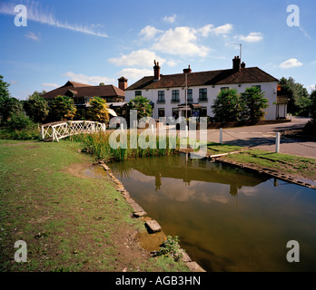 Blick auf die Frensham Pond Hotel Farnham, Surrey, England, UK. Stockfoto