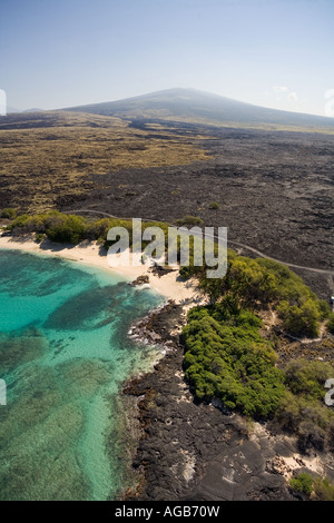 Mt Hualalai Mahaiula Strand Kailu Kona Insel von Hawaii Stockfoto